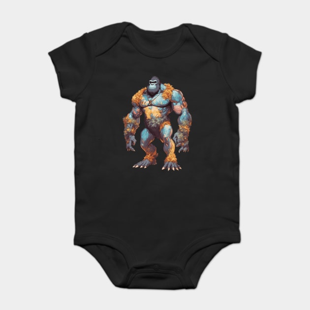 Ripped Gorilla Baby Bodysuit by animegirlnft
